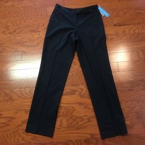 NWT Nine West size 2 black straight leg trousers